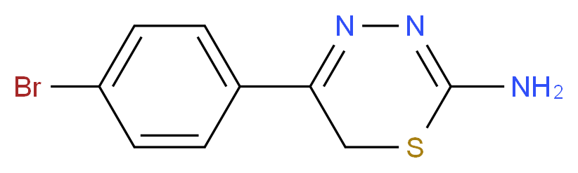 5-(4-Bromophenyl)-6H-1,3,4-thiadiazin-2-amine_分子结构_CAS_)
