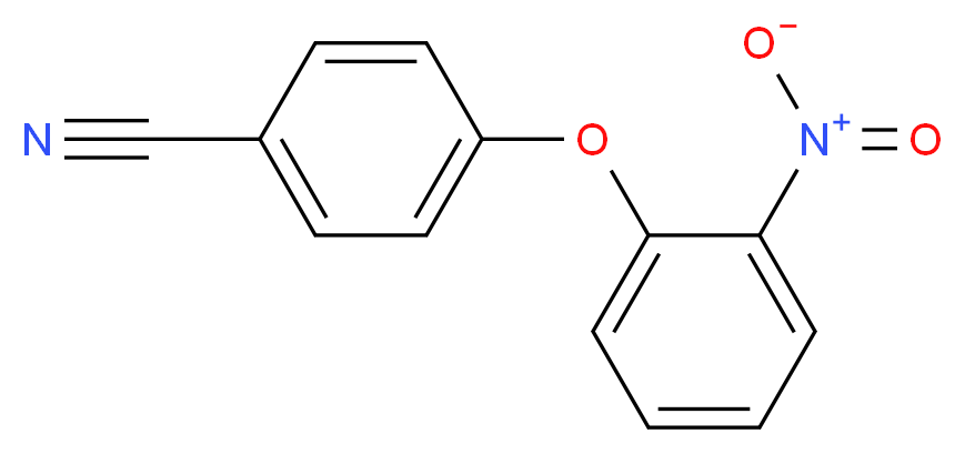 4-(2-nitrophenoxy)benzonitrile_分子结构_CAS_113344-23-3