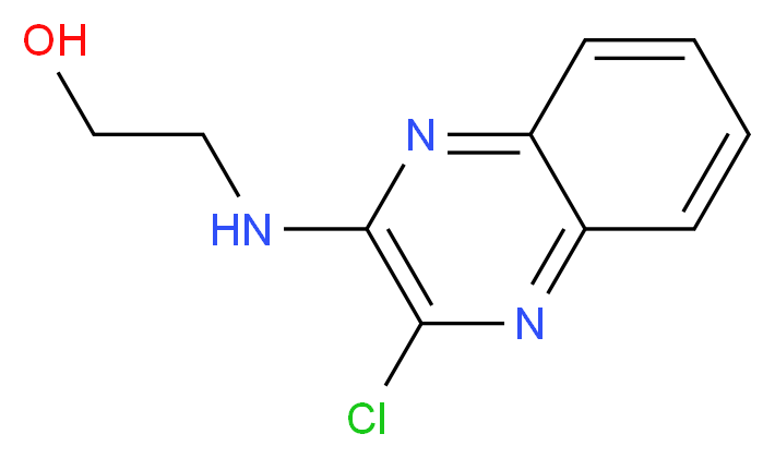 2-氯-3-(2-羟基乙基胺)喹喔啉_分子结构_CAS_55687-07-5)