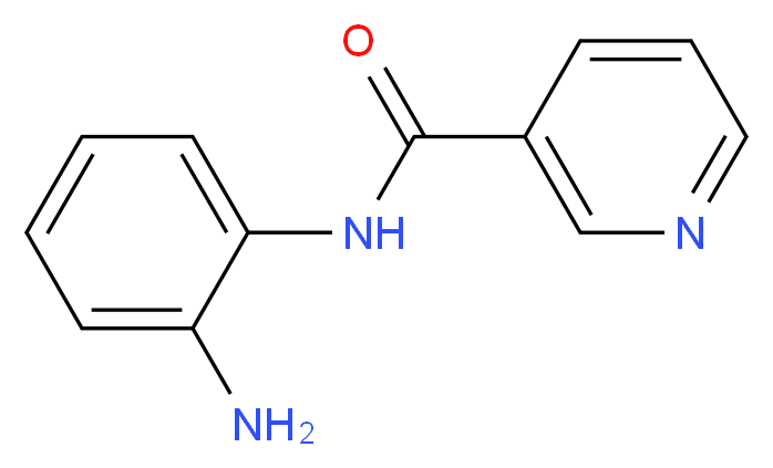 N-(2-aminophenyl)pyridine-3-carboxamide_分子结构_CAS_436089-31-5
