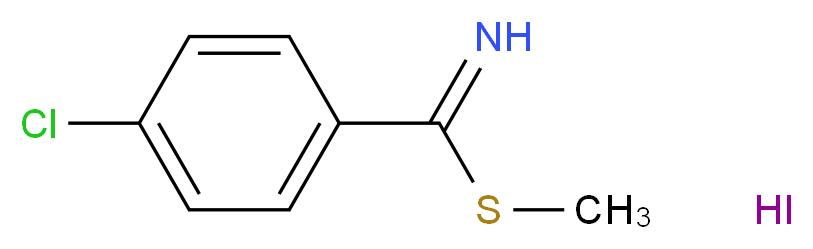 (4-chlorophenyl)(methylsulfanyl)methanimine hydroiodide_分子结构_CAS_62925-87-5