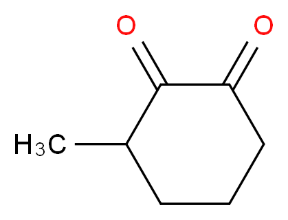 3-methylcyclohexane-1,2-dione_分子结构_CAS_3008-43-3