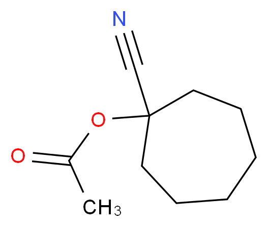 1-CYANOCYCLOHEPTYL ACETATE_分子结构_CAS_71172-45-7)