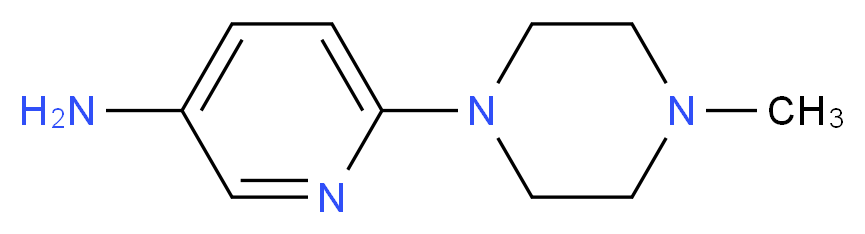 6-(4-Methylpiperazino)-3-pyridinamine_分子结构_CAS_55403-35-5)