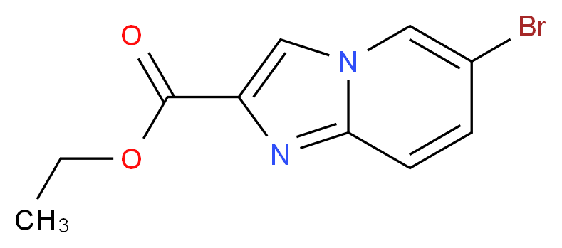 ethyl 6-bromoimidazo[1,2-a]pyridine-2-carboxylate_分子结构_CAS_67625-37-0