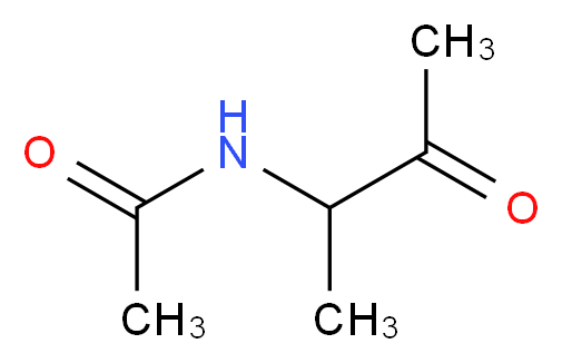 N-(1-methyl-2-oxopropyl)acetamide_分子结构_CAS_6628-81-5)