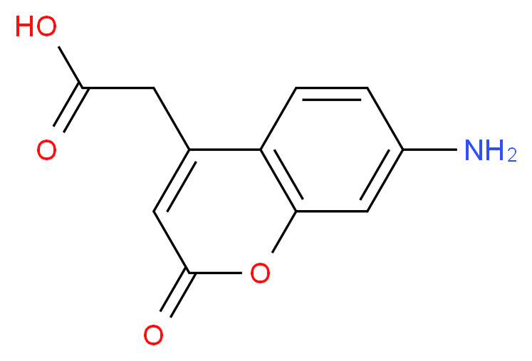 (7-Amino-2-oxo-2H-chromen-4-yl)acetic acid_分子结构_CAS_85157-21-7)