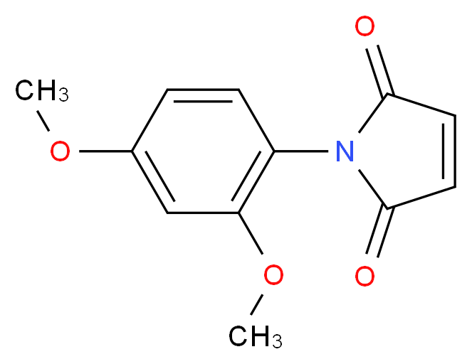 1-(2,4-Dimethoxy-phenyl)-pyrrole-2,5-dione_分子结构_CAS_67154-42-1)
