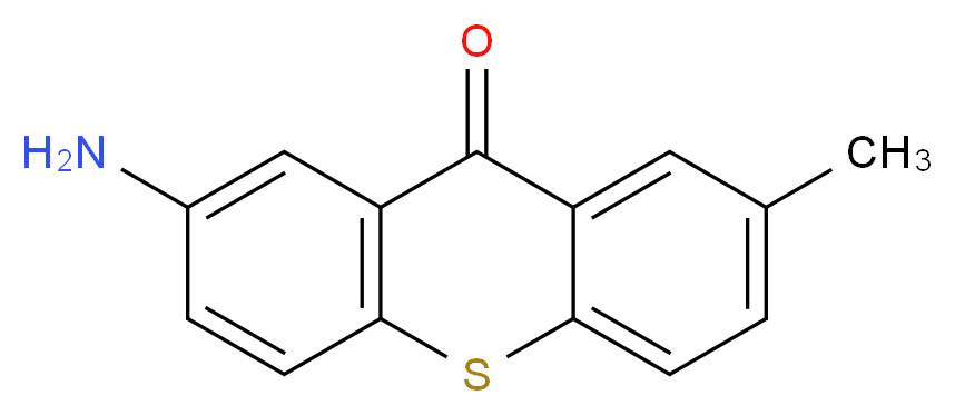 2-Amino-7-methyl-9H-thioxanthen-9-one_分子结构_CAS_78160-12-0)