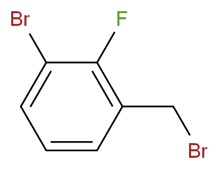 1-Bromo-3-bromomethyl-2-fluorobenzene_分子结构_CAS_149947-16-0)