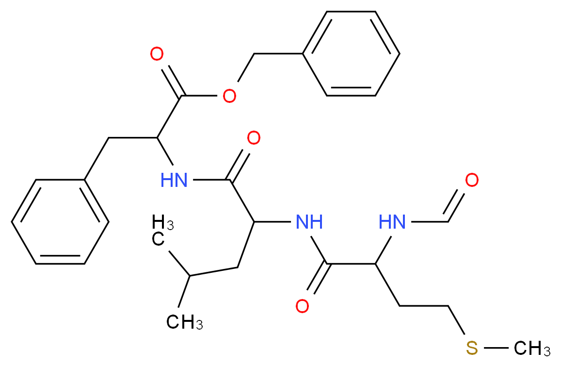 benzyl 2-{2-[2-formamido-4-(methylsulfanyl)butanamido]-4-methylpentanamido}-3-phenylpropanoate_分子结构_CAS_70637-32-0