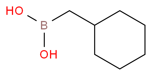 (cyclohexylmethyl)boronic acid_分子结构_CAS_27762-64-7