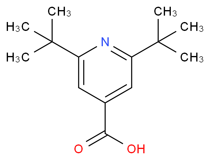 2,6-di-tert-butylpyridine-4-carboxylic acid_分子结构_CAS_191478-92-9