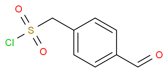 (4-formylphenyl)methanesulfonyl chloride_分子结构_CAS_1196151-28-6)