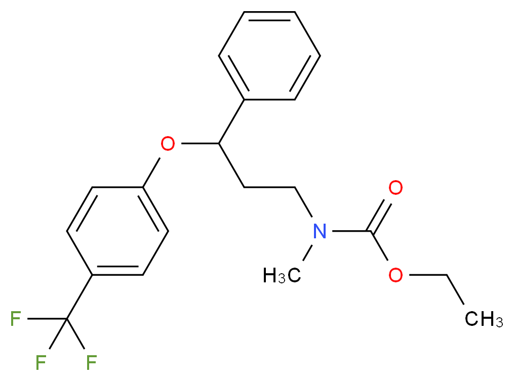 ethyl N-methyl-N-{3-phenyl-3-[4-(trifluoromethyl)phenoxy]propyl}carbamate_分子结构_CAS_204704-95-0