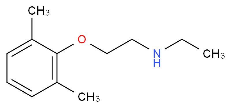 [2-(2,6-dimethylphenoxy)ethyl](ethyl)amine_分子结构_CAS_99914-42-8