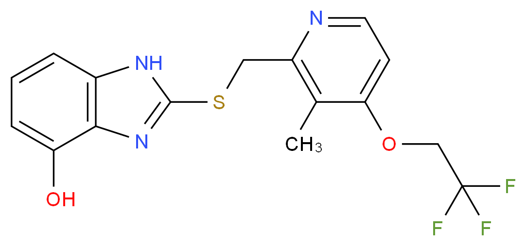 4-Hydroxy Lansoprazole Sulfide_分子结构_CAS_131926-95-9)