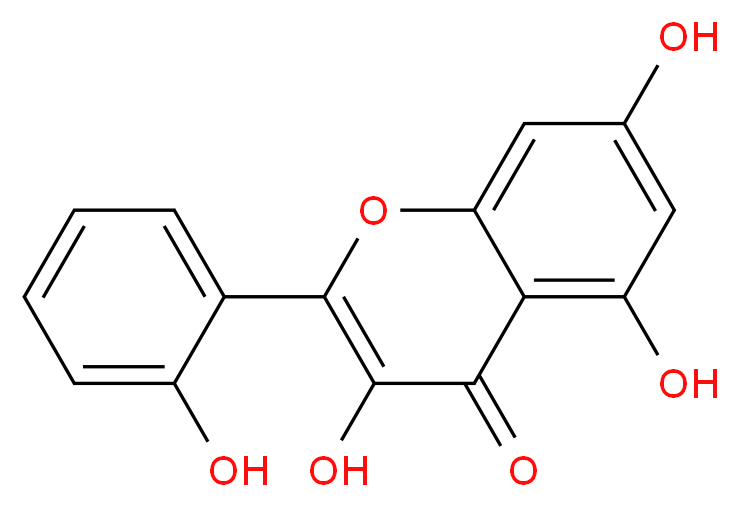 3,5,7-trihydroxy-2-(2-hydroxyphenyl)-4H-chromen-4-one_分子结构_CAS_480-15-9