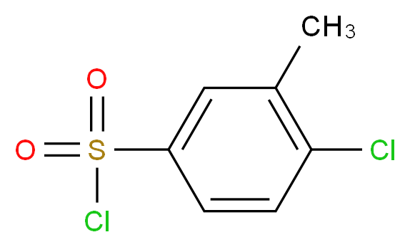 4-chloro-3-methylbenzene-1-sulfonyl chloride_分子结构_CAS_6291-02-7