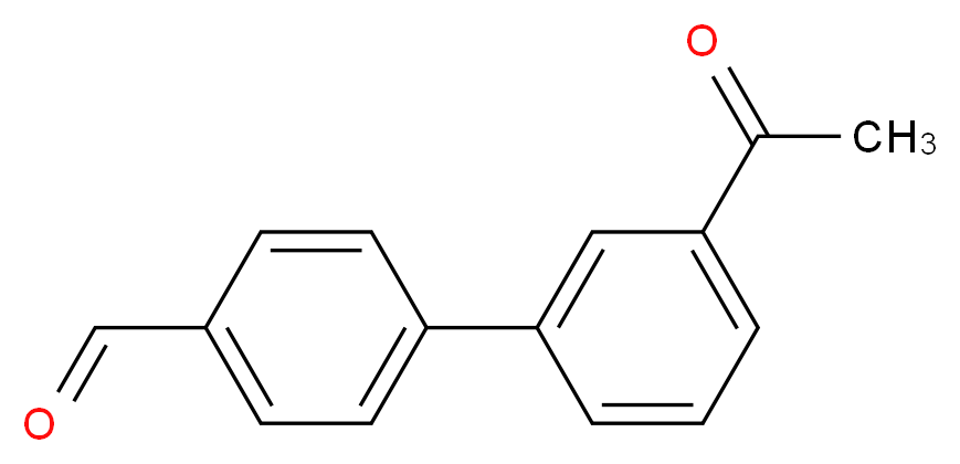 3'-Acetyl[1,1'-biphenyl]-4-carboxaldehyde_分子结构_CAS_)