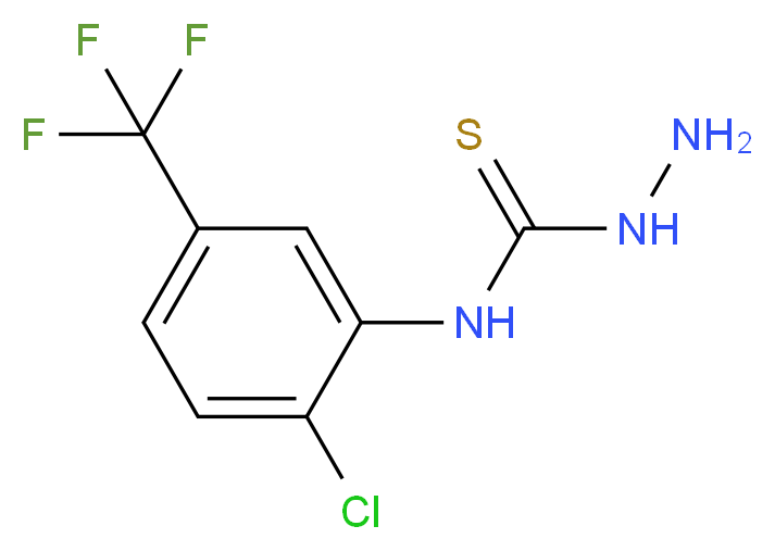 3-amino-1-[2-chloro-5-(trifluoromethyl)phenyl]thiourea_分子结构_CAS_206559-51-5