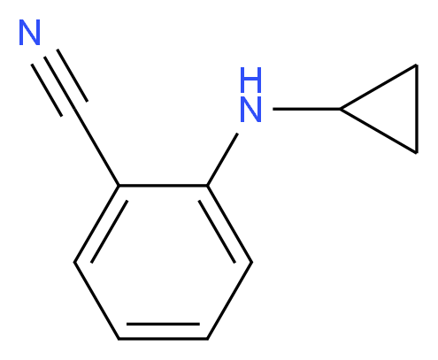 2-(cyclopropylamino)benzonitrile_分子结构_CAS_675575-45-8