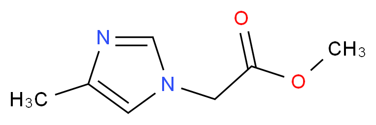 1H-Imidazole-1-aceticacid, 4-methyl-, methyl ester_分子结构_CAS_339526-03-3)