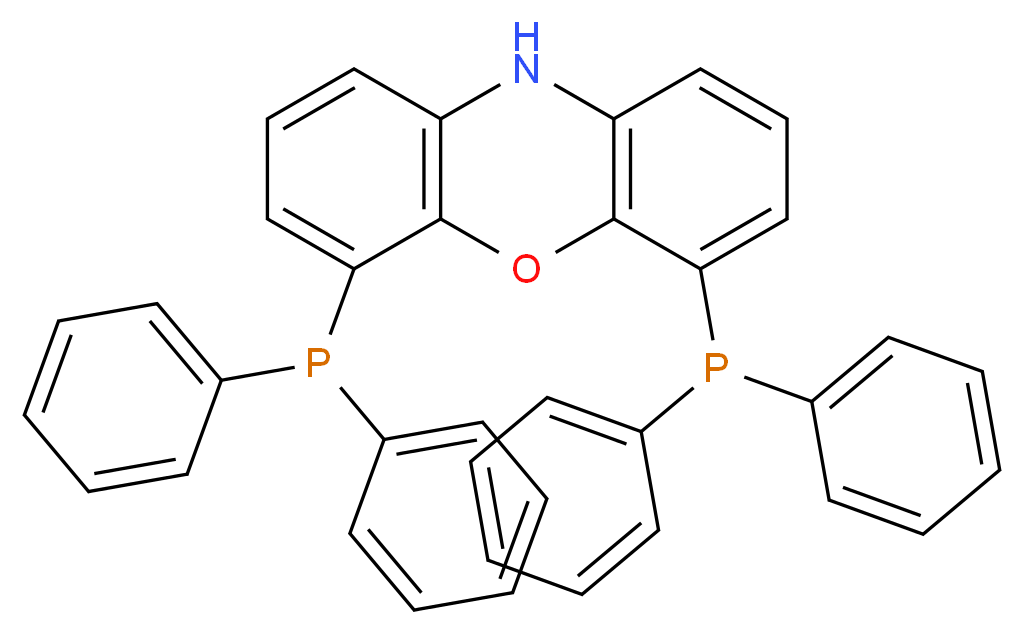 4,6-二(二苯基膦)吩嗪_分子结构_CAS_261733-18-0)