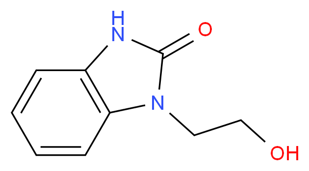 1-(2-hydroxyethyl)-2,3-dihydro-1H-1,3-benzodiazol-2-one_分子结构_CAS_63388-01-2