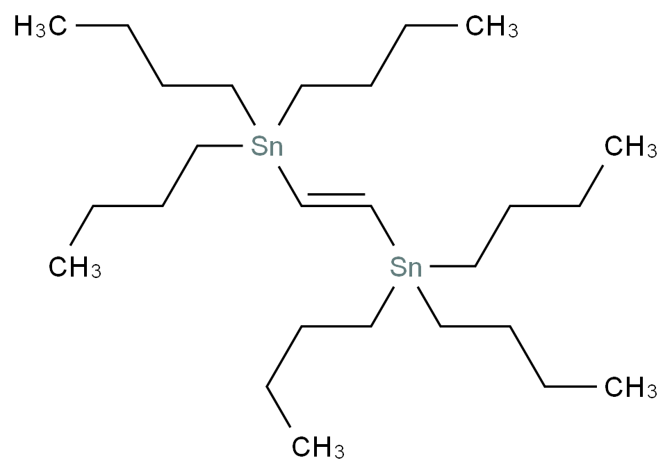 tributyl[2-(tributylstannyl)ethenyl]stannane_分子结构_CAS_14275-61-7