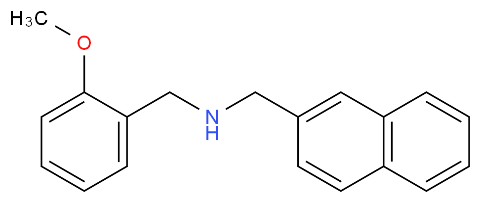 [(2-methoxyphenyl)methyl](naphthalen-2-ylmethyl)amine_分子结构_CAS_355817-19-5