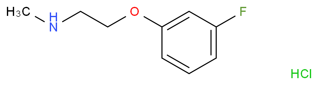 2-(3-Fluorophenoxy)-N-methyl-1-ethanamine hydrochloride_分子结构_CAS_)