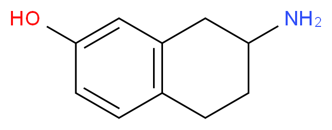 7-amino-5,6,7,8-tetrahydronaphthalen-2-ol_分子结构_CAS_41363-00-2