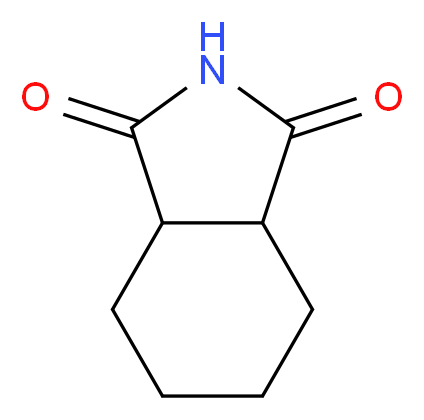 1,2-Cyclohexanedicarboximide_分子结构_CAS_1444-94-6)