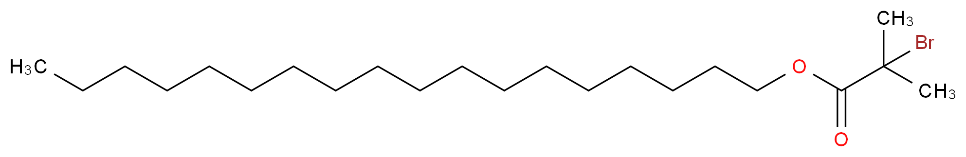 octadecyl 2-bromo-2-methylpropanoate_分子结构_CAS_474303-15-6