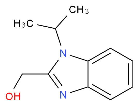 (1-Isopropyl-1H-benzimidazol-2-yl)methanol_分子结构_CAS_305347-19-7)