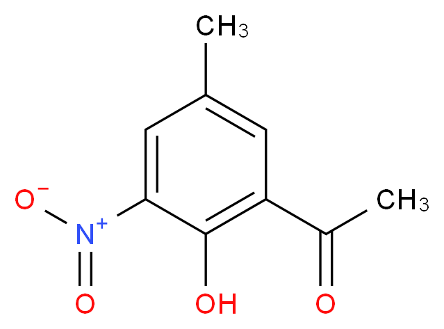 2'-羟基-5'-甲基-3'-硝基苯乙酮_分子结构_CAS_66108-30-3)