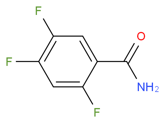 2,4,5-Trifluorobenzamide_分子结构_CAS_98349-23-6)