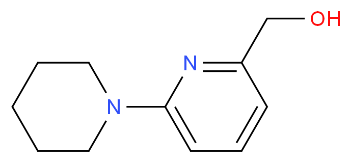 (6-Piperidin-1-ylpyridin-2-yl)methanol 97%_分子结构_CAS_869901-07-5)