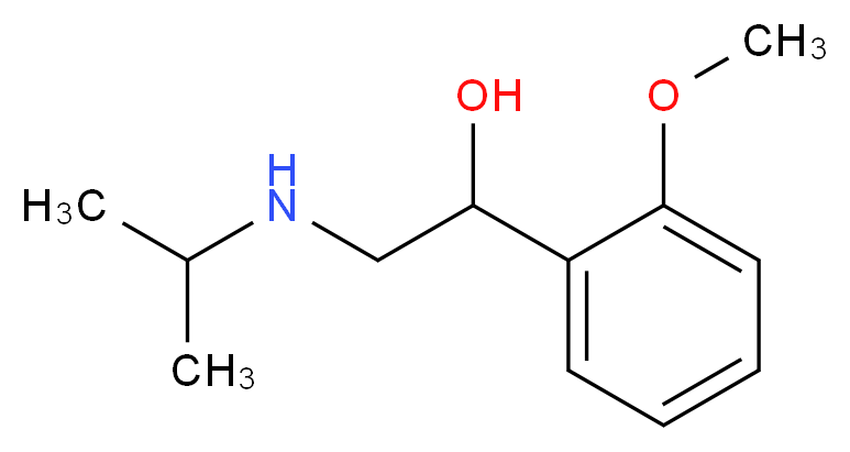 2-异丙基氨基-1-(2-甲氧基苯基)乙醇_分子结构_CAS_23299-28-7)