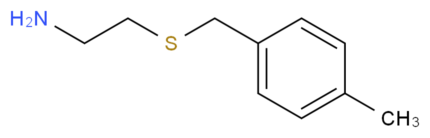 2-{[(4-methylphenyl)methyl]sulfanyl}ethan-1-amine_分子结构_CAS_106670-34-2