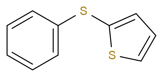 2-(phenylsulfanyl)thiophene_分子结构_CAS_16718-12-0