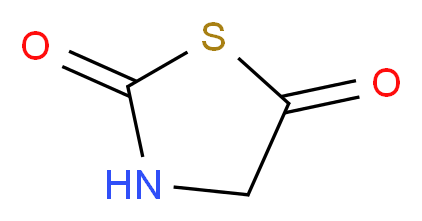 1,3-thiazolidine-2,5-dione_分子结构_CAS_16874-97-8