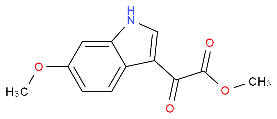 methyl 2-(6-methoxy-1H-indol-3-yl)-2-oxoacetate_分子结构_CAS_408354-40-5