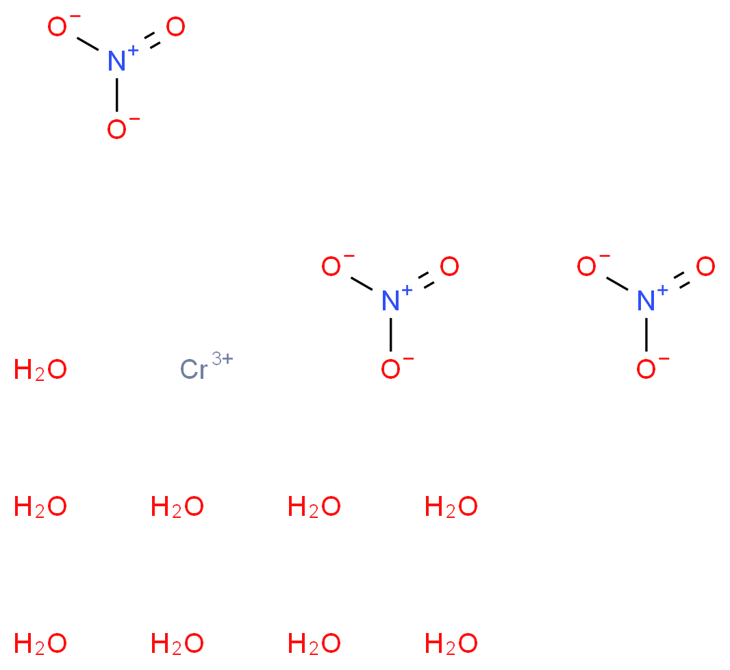 硝酸铬(III)九水合物_分子结构_CAS_7789-02-8)