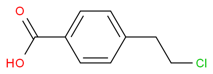 4-(2-chloroethyl)benzoic acid_分子结构_CAS_)