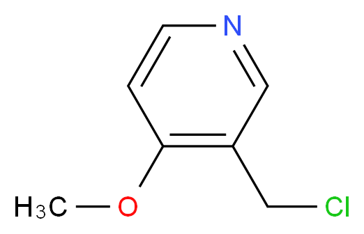 3-(chloromethyl)-4-methoxypyridine_分子结构_CAS_1196151-71-9)