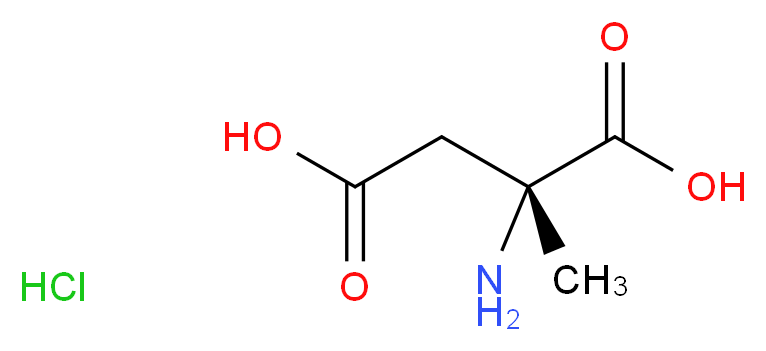 (2R)-2-amino-2-methylbutanedioic acid hydrochloride_分子结构_CAS_143282-42-2