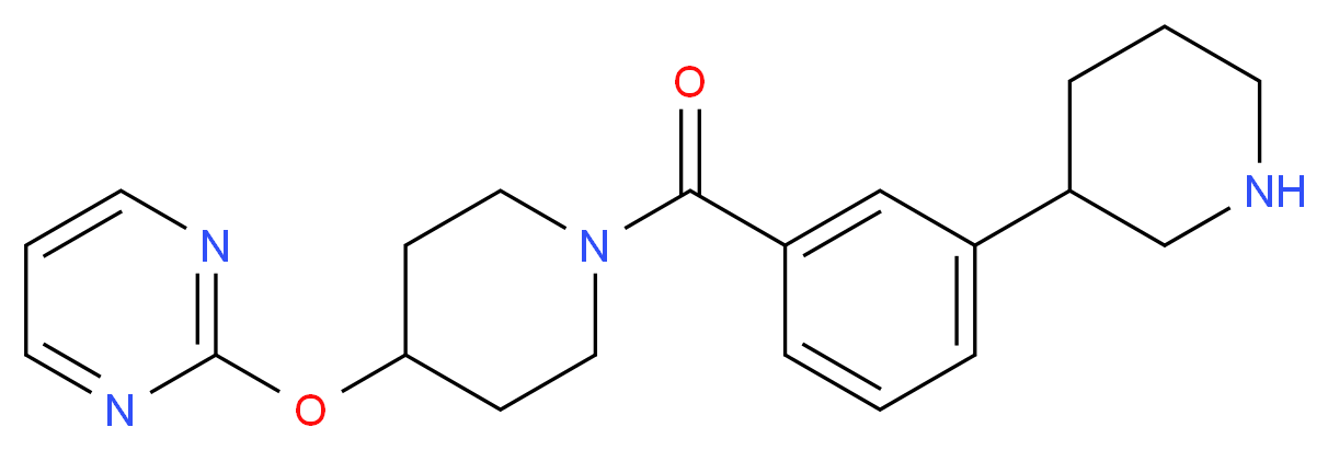 2-{[1-(3-piperidin-3-ylbenzoyl)piperidin-4-yl]oxy}pyrimidine_分子结构_CAS_)
