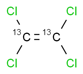 tetrachloro(1,2-<sup>1</sup><sup>3</sup>C<sub>2</sub>)ethene_分子结构_CAS_32488-49-6